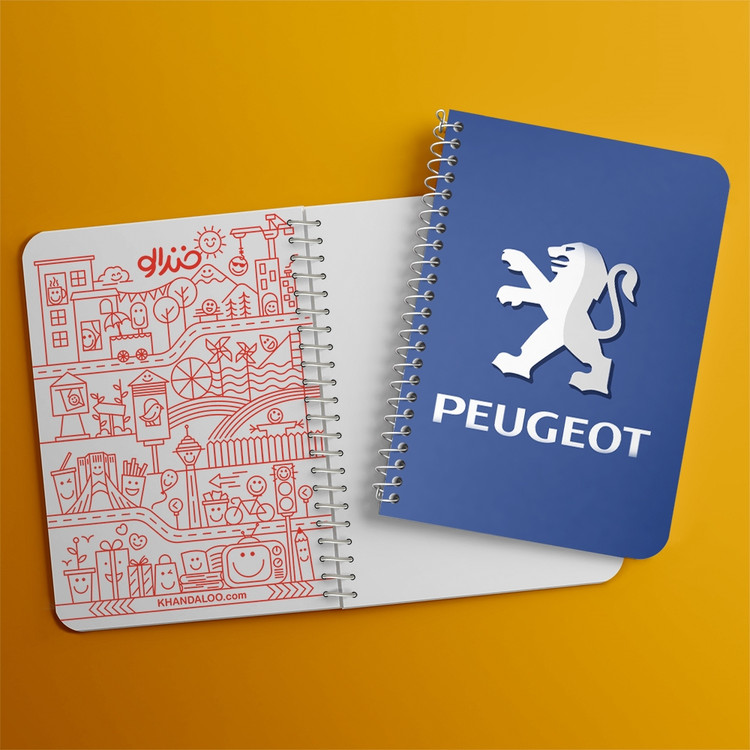 دفتر لیست خرید 50 برگ خندالو طرح پژو Peugeot کد 23654