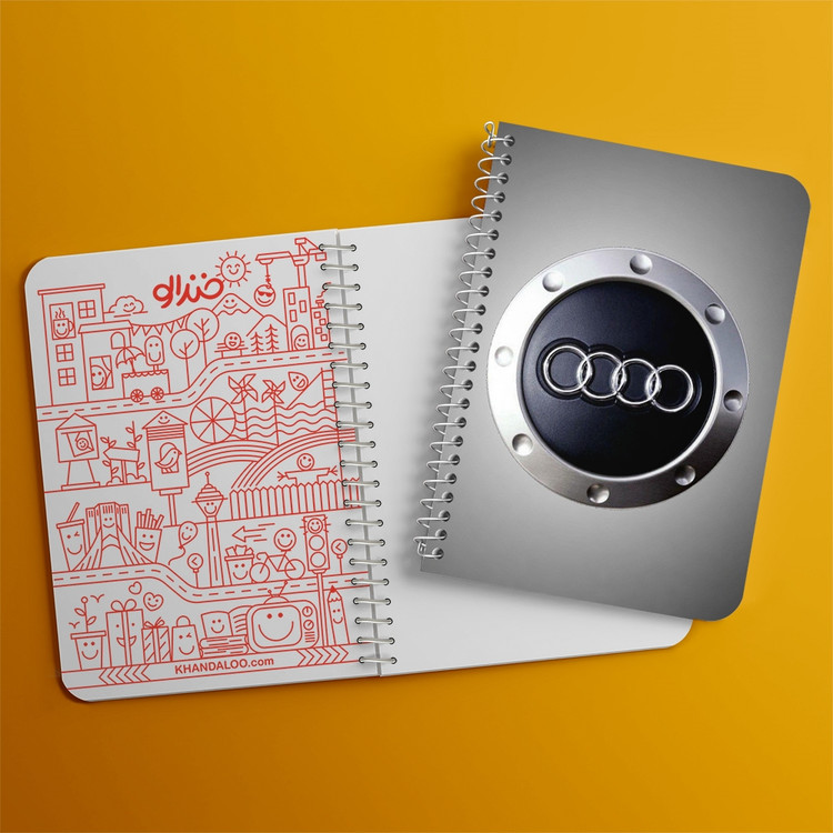 دفتر لیست خرید 50 برگ خندالو طرح آئودی Audi کد 23622
