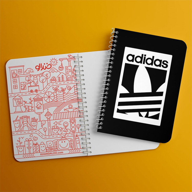 دفتر لیست خرید 50 برگ خندالو طرح آدیداس Adidas کد 23469