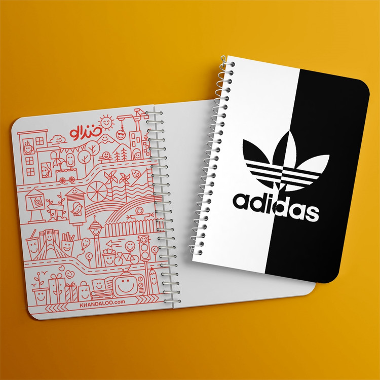 دفتر لیست خرید 50 برگ خندالو طرح آدیداس Adidas کد 23466