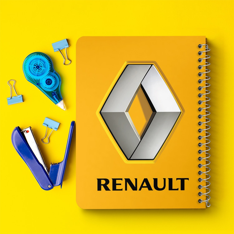دفتر لیست خرید 50 برگ خندالو طرح رنو Renault کد 23419