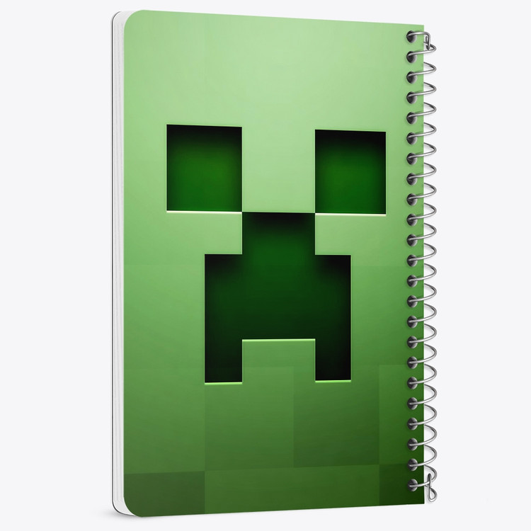 دفتر لیست خرید 50 برگ خندالو طرح بازی ماینکرافت Minecraft کد 23283