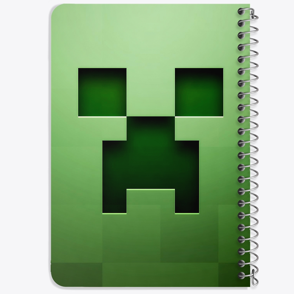 دفتر لیست خرید 50 برگ خندالو طرح بازی ماینکرافت Minecraft کد 23283