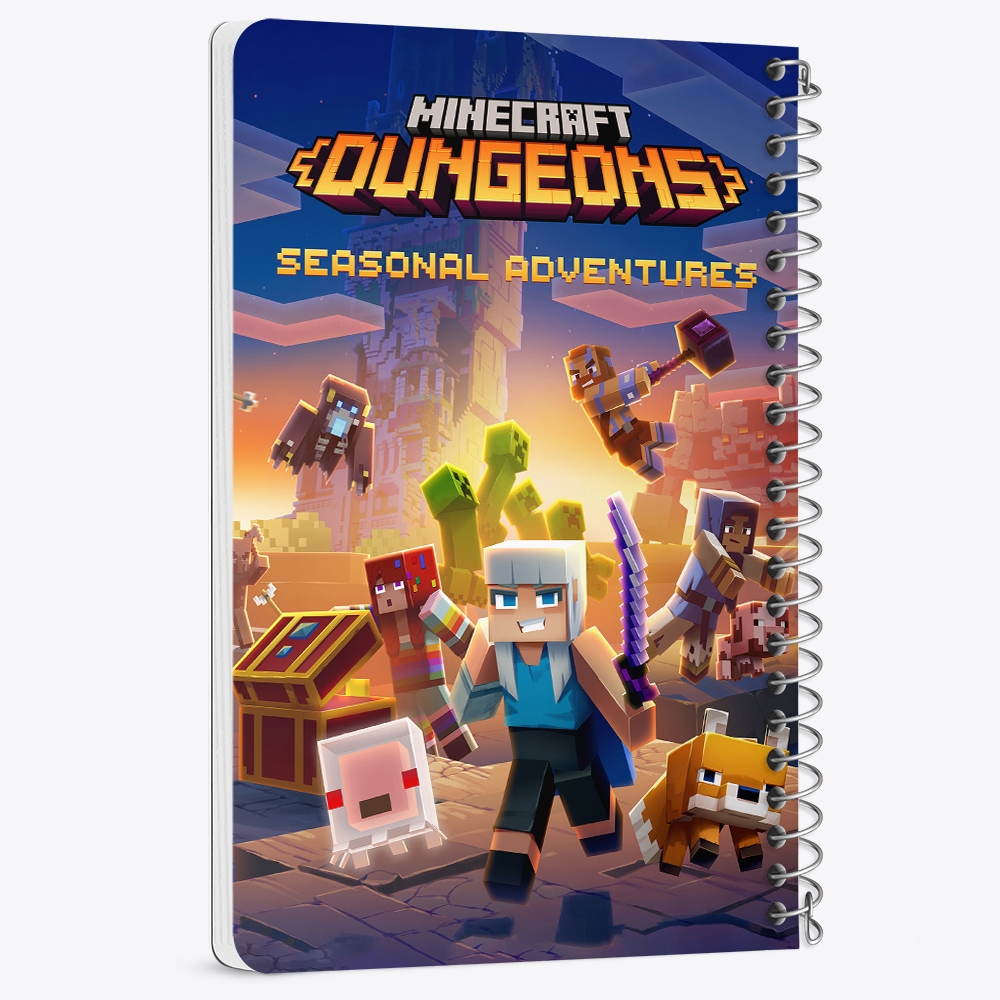 دفتر لیست خرید 50 برگ خندالو طرح بازی ماینکرافت Minecraft کد 23281