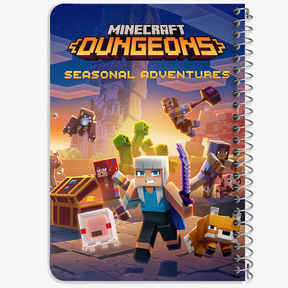 دفتر لیست خرید 50 برگ خندالو طرح بازی ماینکرافت Minecraft کد 23281