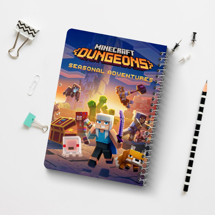 دفتر لیست خرید 50 برگ خندالو طرح بازی ماینکرافت Minecraft کد 23281