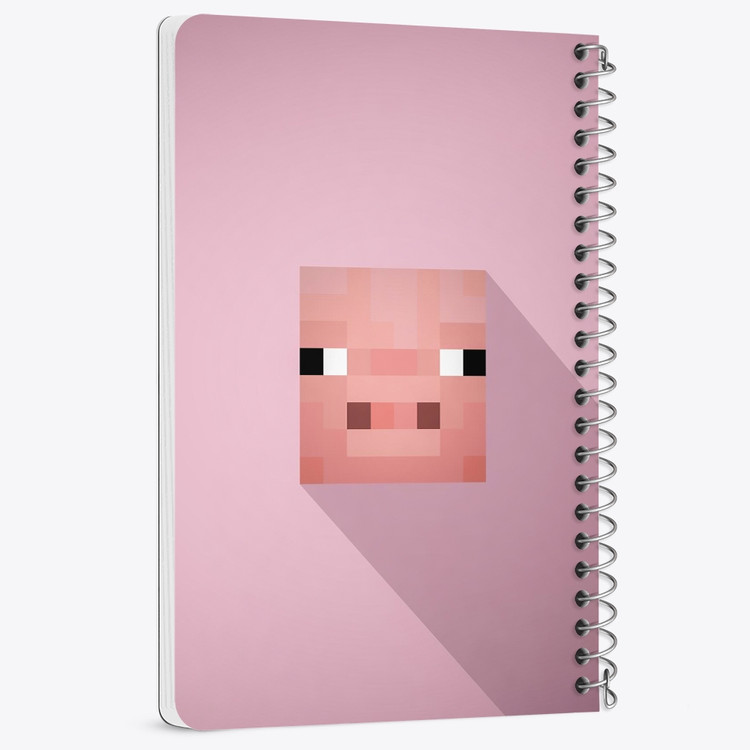 دفتر لیست خرید 50 برگ خندالو طرح بازی ماینکرافت Minecraft کد 23266