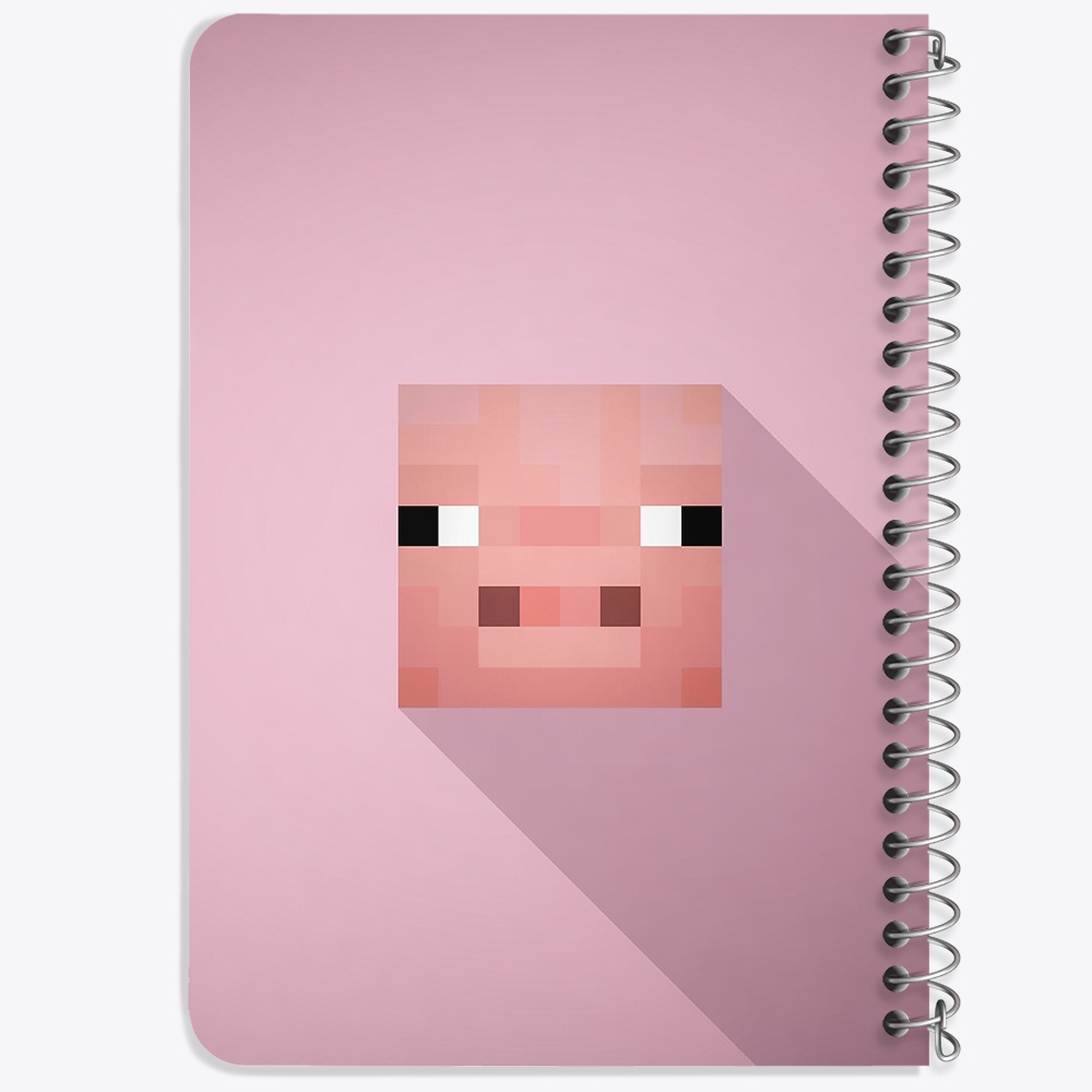 دفتر لیست خرید 50 برگ خندالو طرح بازی ماینکرافت Minecraft کد 23266