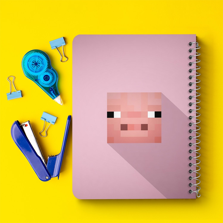 دفتر لیست خرید 50 برگ خندالو طرح بازی ماینکرافت Minecraft کد 23266