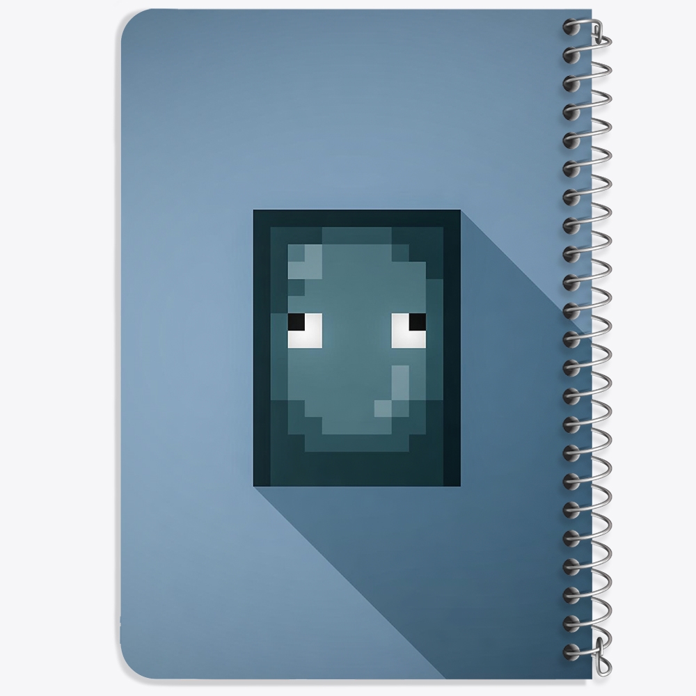 دفتر لیست خرید 50 برگ خندالو طرح بازی ماینکرافت Minecraft کد 23265