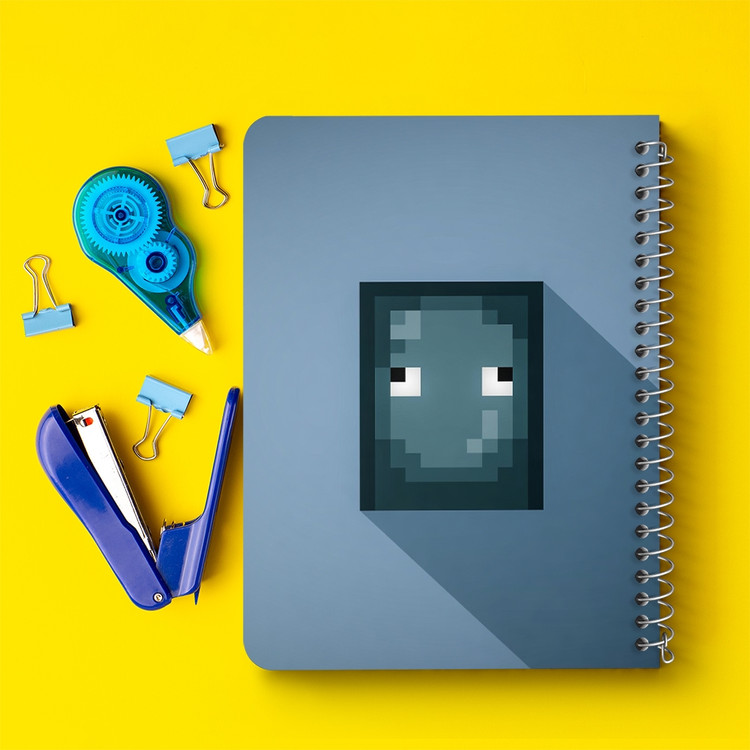 دفتر لیست خرید 50 برگ خندالو طرح بازی ماینکرافت Minecraft کد 23265