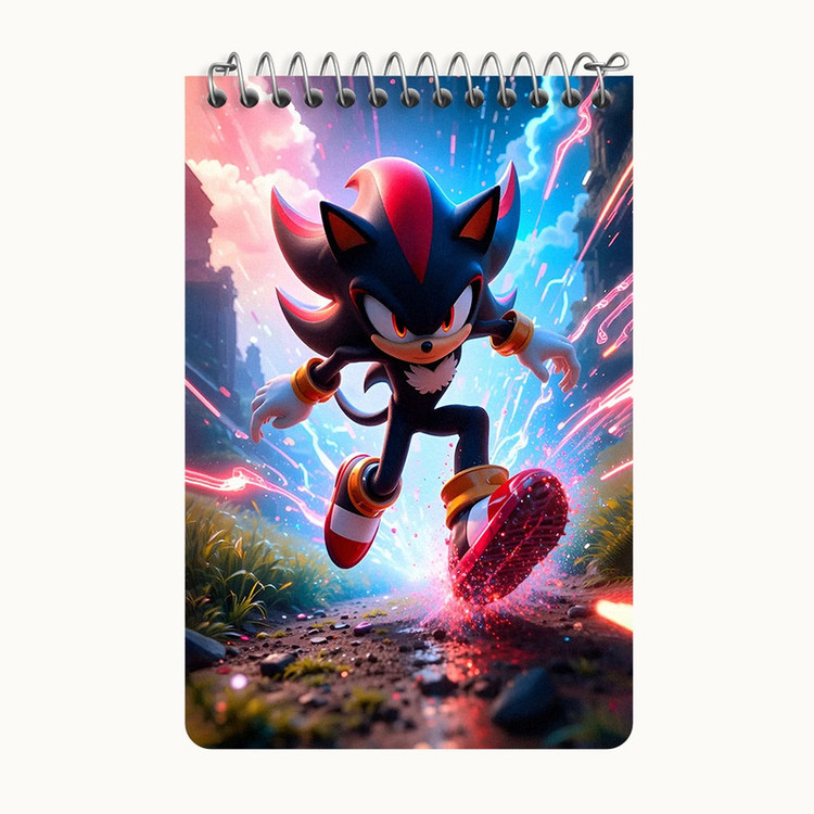 دفتر یادداشت 50 برگ خندالو طرح سونیک (Sonic) کد F12650