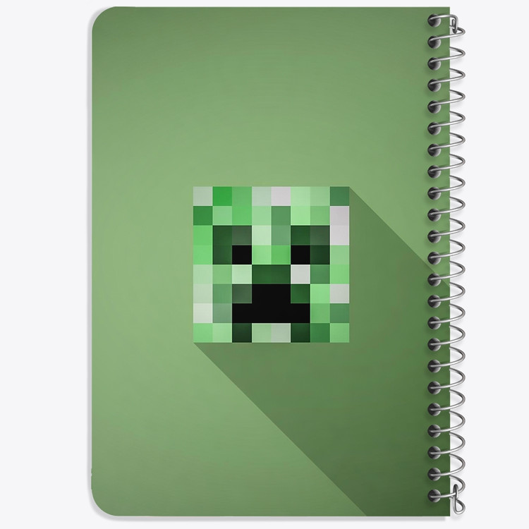دفتر لیست خرید 50 برگ خندالو طرح بازی ماینکرافت Minecraft کد 23264
