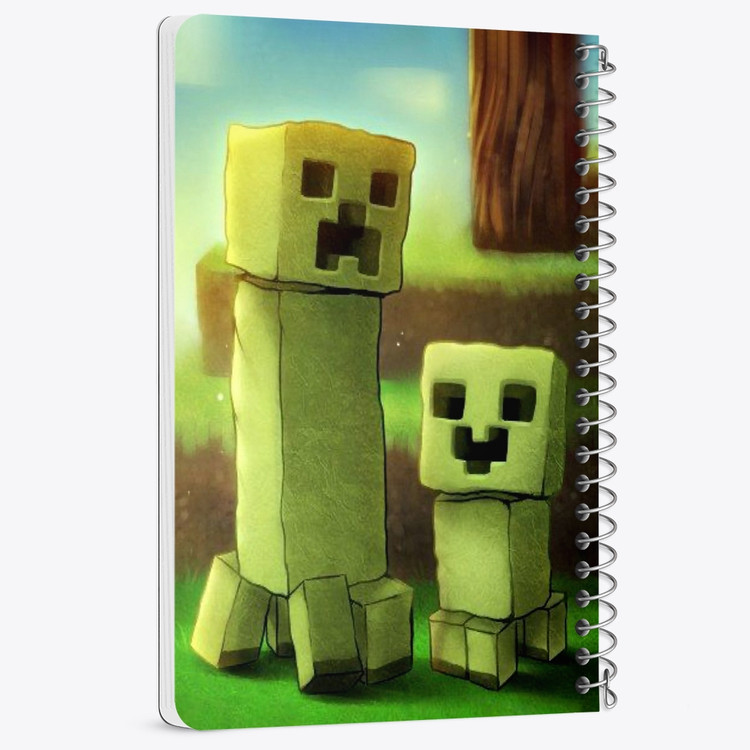 دفتر لیست خرید 50 برگ خندالو طرح بازی ماینکرافت Minecraft کد 23257