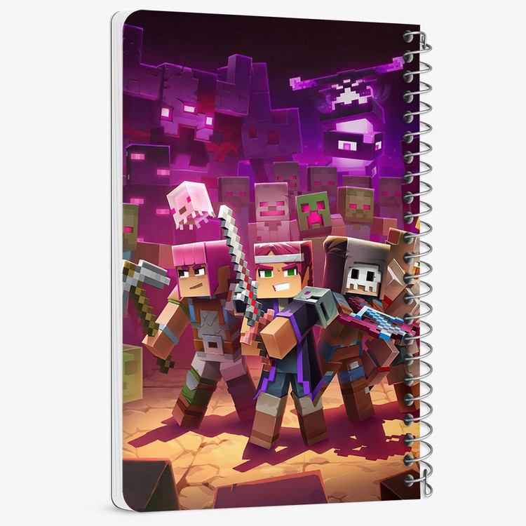 دفتر لیست خرید 50 برگ خندالو طرح بازی ماینکرافت Minecraft کد 23249