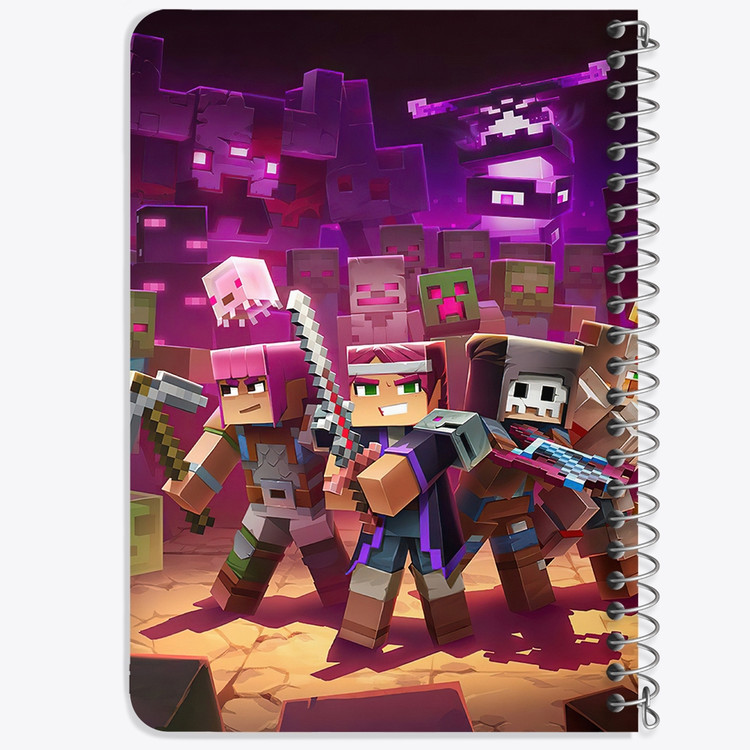 دفتر لیست خرید 50 برگ خندالو طرح بازی ماینکرافت Minecraft کد 23249