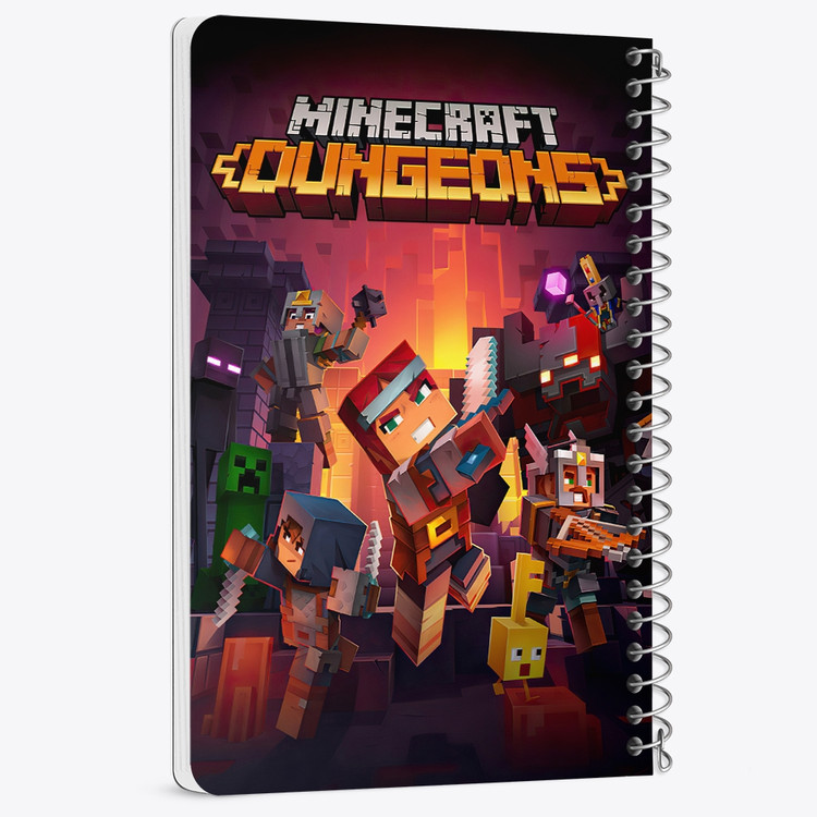 دفتر لیست خرید 50 برگ خندالو طرح بازی ماینکرافت Minecraft کد 23239