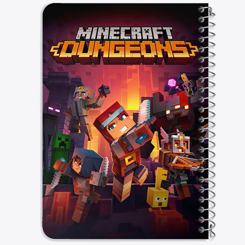 دفتر لیست خرید 50 برگ خندالو طرح بازی ماینکرافت Minecraft کد 23239