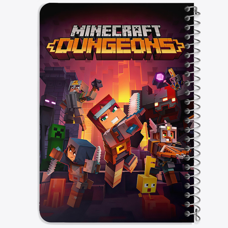 دفتر لیست خرید 50 برگ خندالو طرح بازی ماینکرافت Minecraft کد 23239