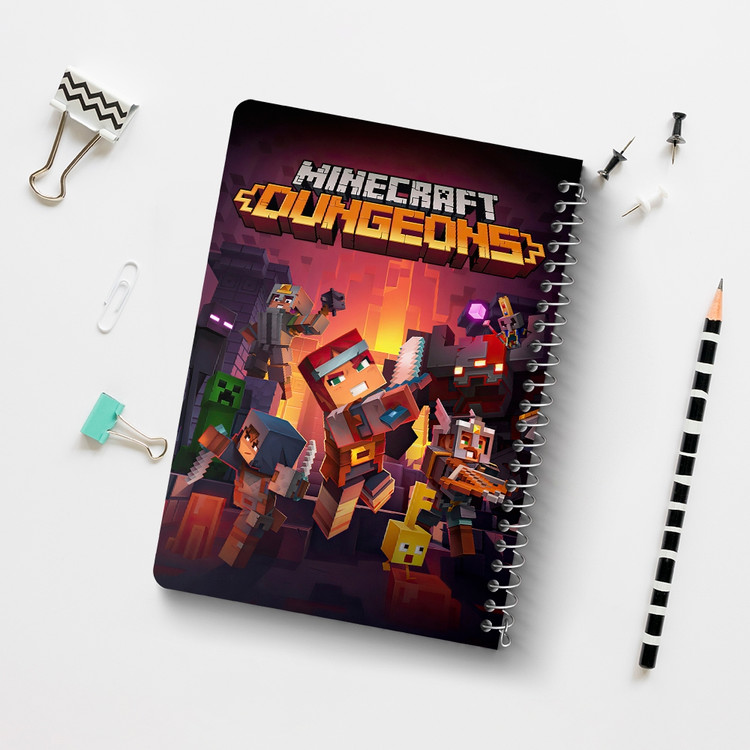 دفتر لیست خرید 50 برگ خندالو طرح بازی ماینکرافت Minecraft کد 23239