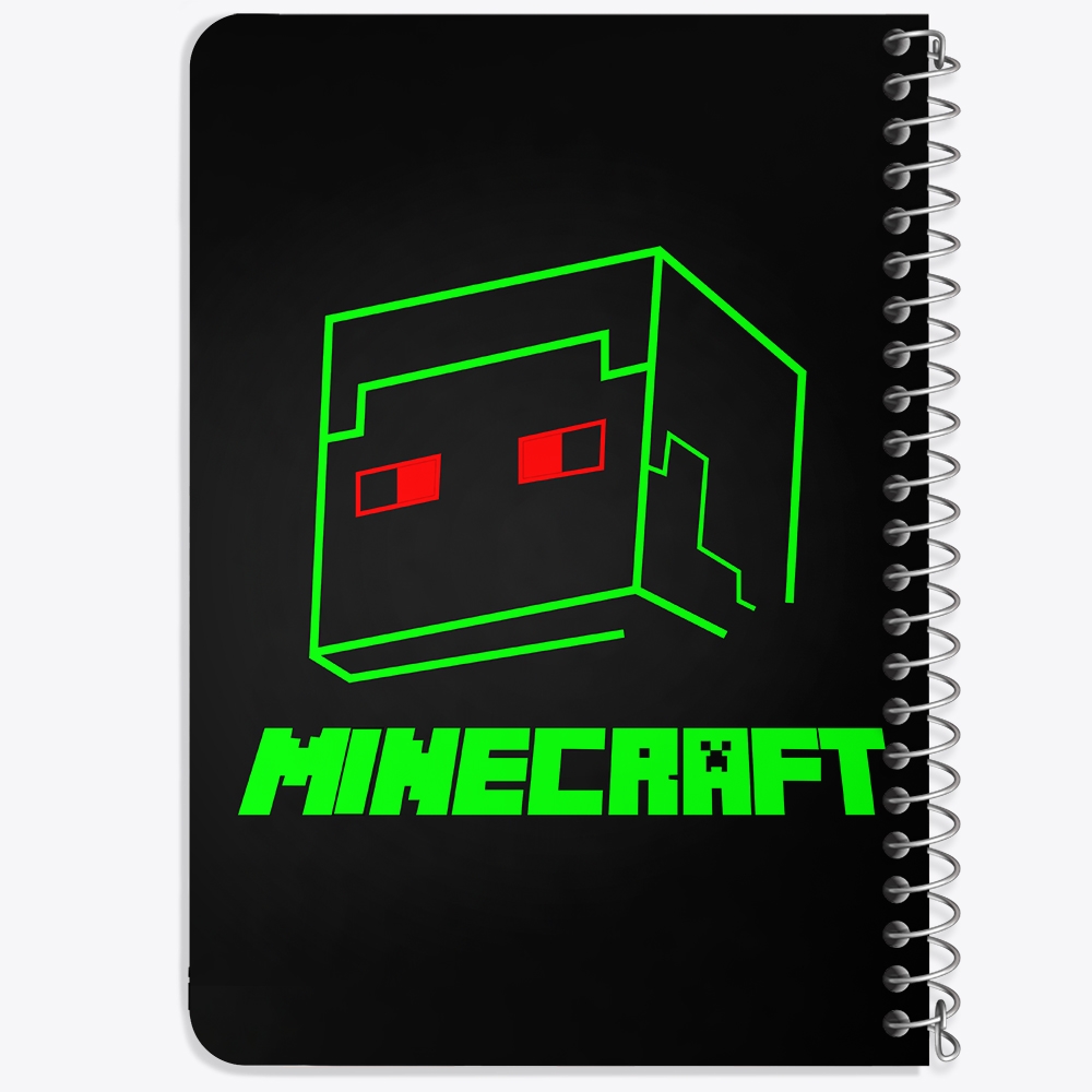 دفتر لیست خرید 50 برگ خندالو طرح بازی ماینکرافت Minecraft کد 23236