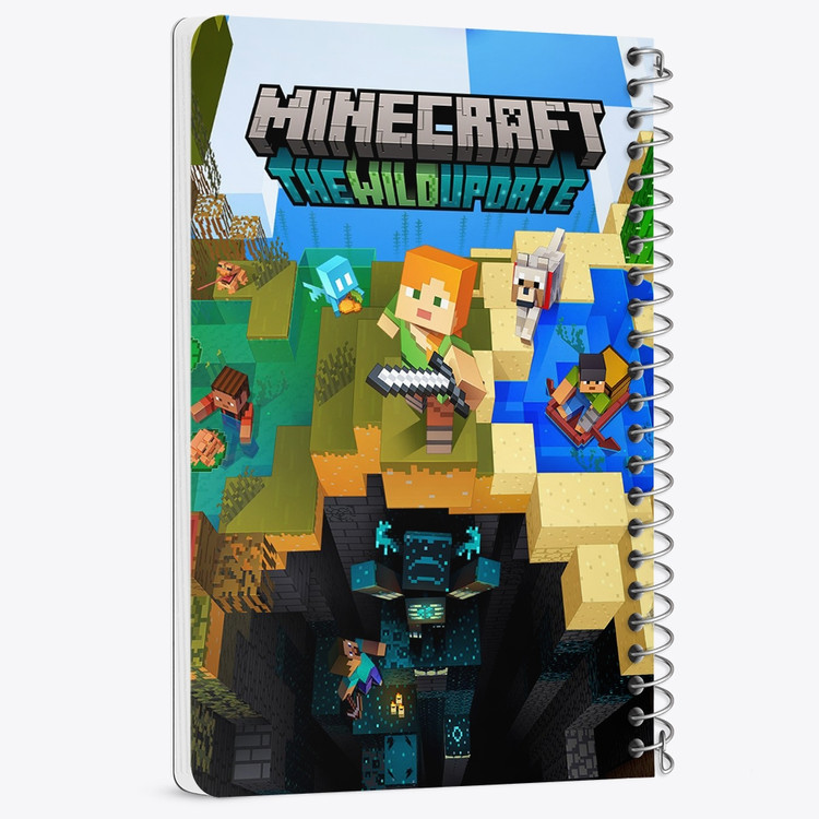 دفتر لیست خرید 50 برگ خندالو طرح بازی ماینکرافت Minecraft کد 23234