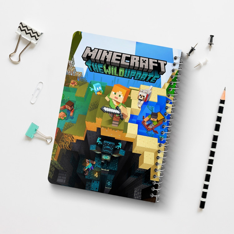 دفتر لیست خرید 50 برگ خندالو طرح بازی ماینکرافت Minecraft کد 23234