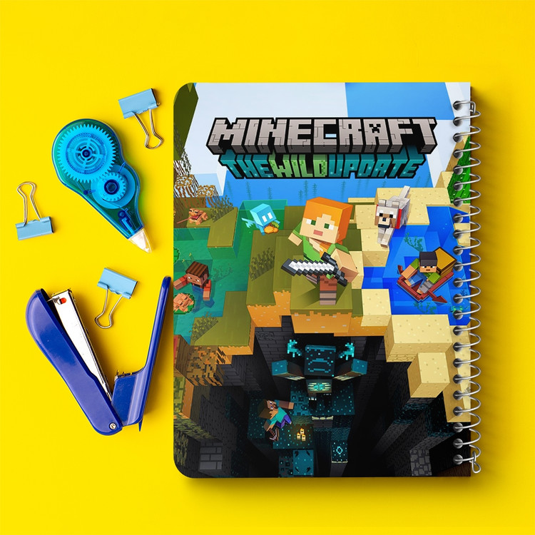دفتر لیست خرید 50 برگ خندالو طرح بازی ماینکرافت Minecraft کد 23234