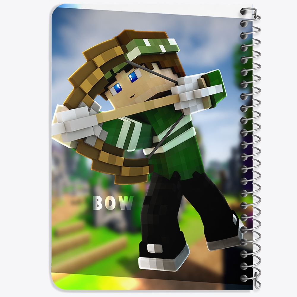 دفتر لیست خرید 50 برگ خندالو طرح بازی ماینکرافت Minecraft کد 23228
