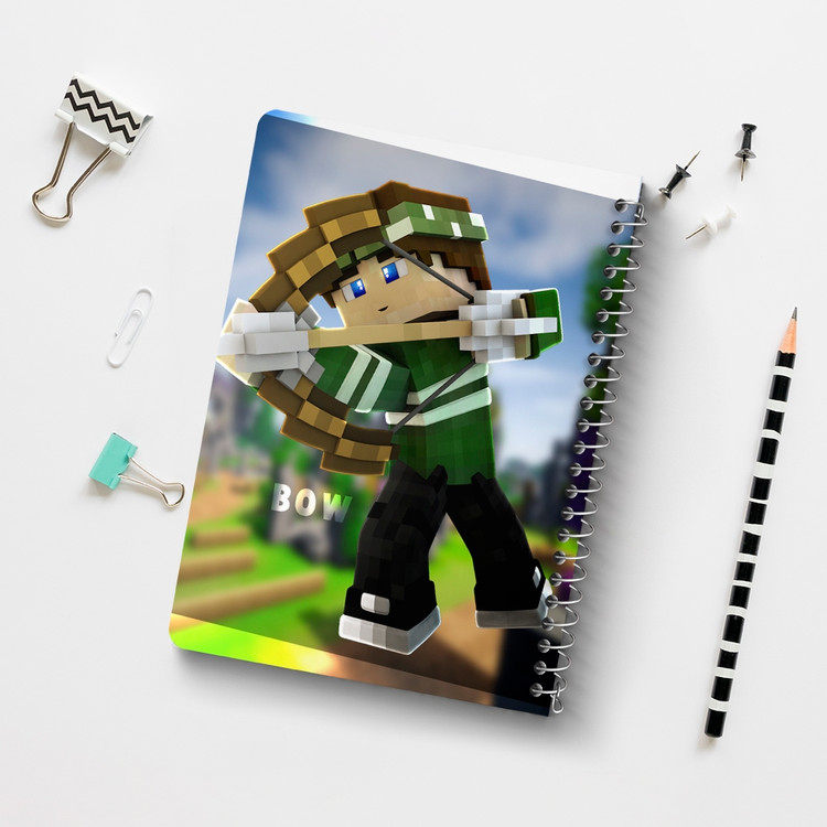 دفتر لیست خرید 50 برگ خندالو طرح بازی ماینکرافت Minecraft کد 23228