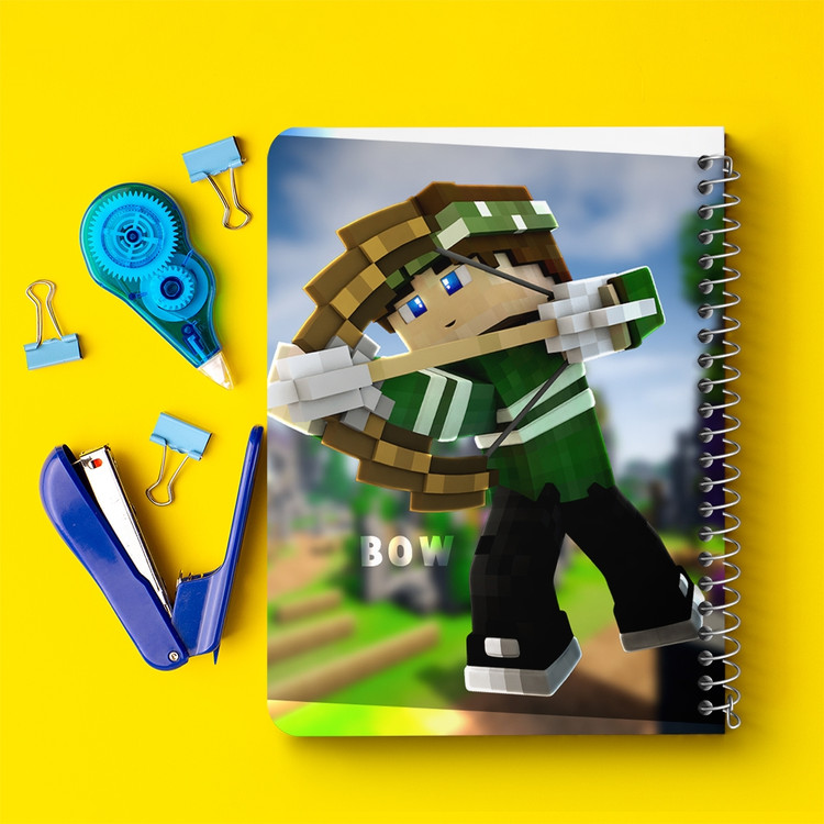دفتر لیست خرید 50 برگ خندالو طرح بازی ماینکرافت Minecraft کد 23228