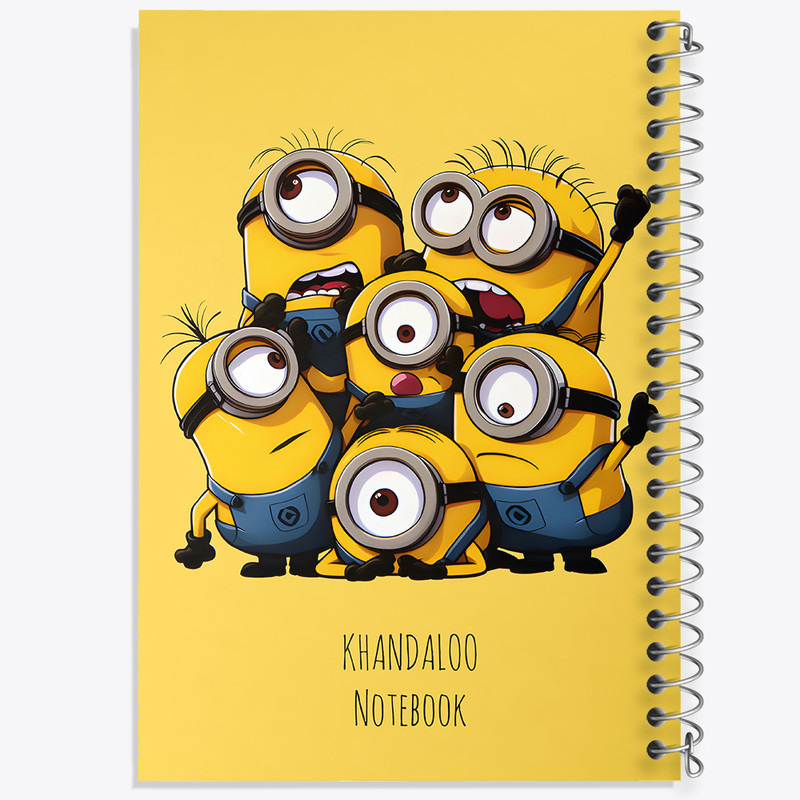 دفتر نقاشی 50 برگ خندالو طرح مینیون ها (Minions) کد N8938