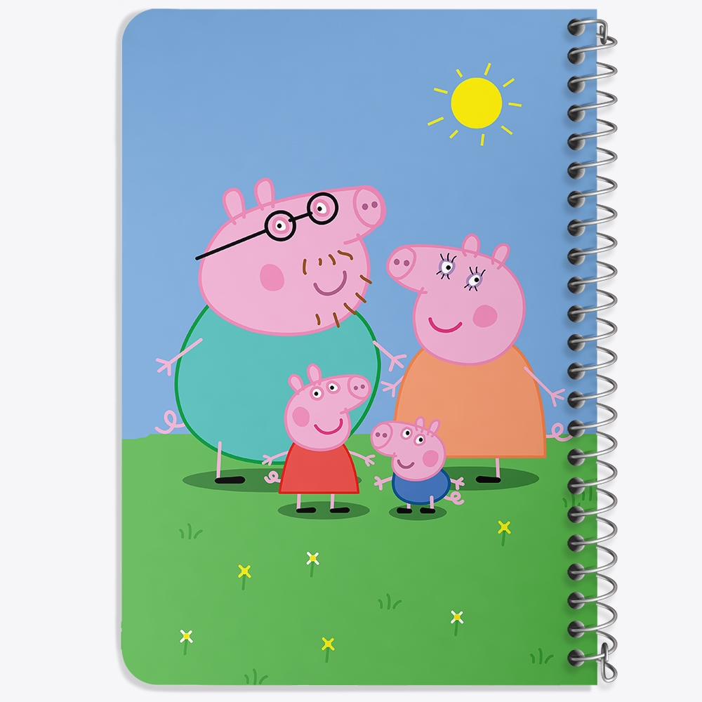 دفتر لیست خرید 50 برگ خندالو طرح خانواده پپا پیگ انیمیشن پپا پیگ Peppa pig کد 22070