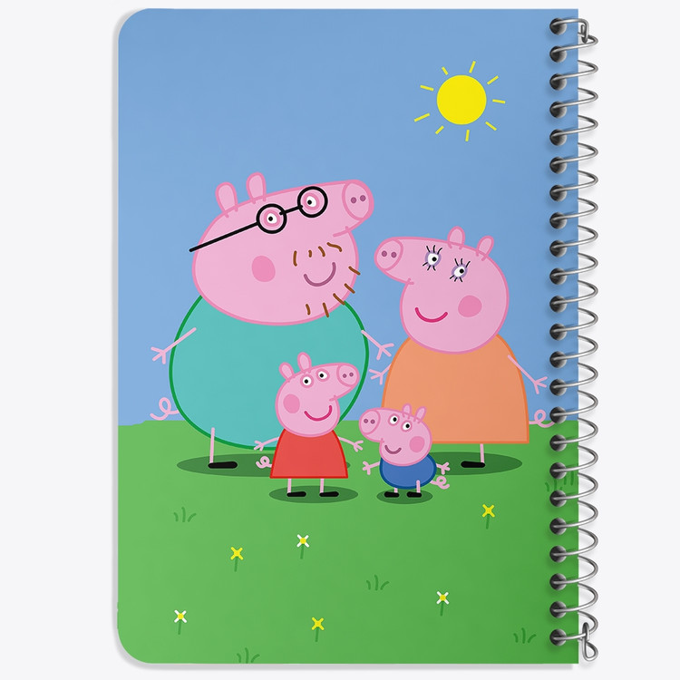 دفتر لیست خرید 50 برگ خندالو طرح خانواده پپا پیگ انیمیشن پپا پیگ Peppa pig کد 22070