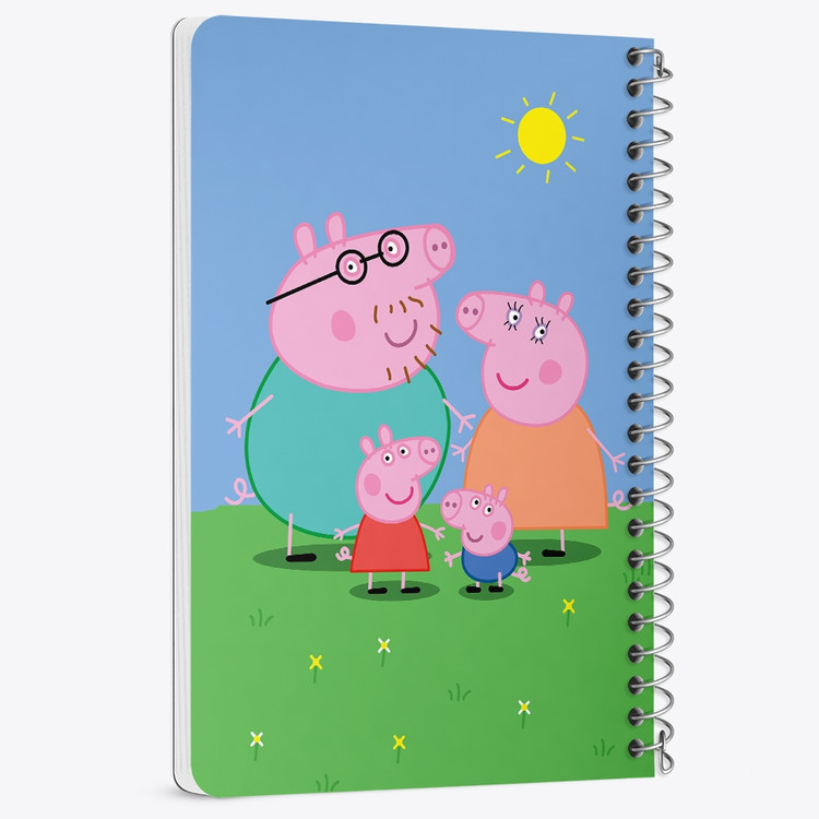دفتر لیست خرید 50 برگ خندالو طرح خانواده پپا پیگ انیمیشن پپا پیگ Peppa pig کد 22070