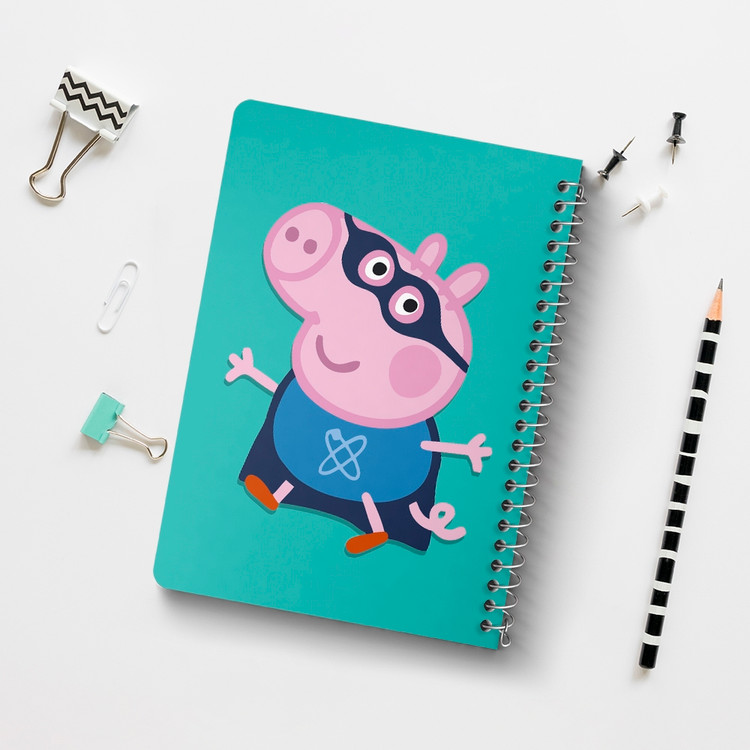 دفتر لیست خرید 50 برگ خندالو طرح جورج انیمیشن پپا پیگ Peppa pig کد 22069