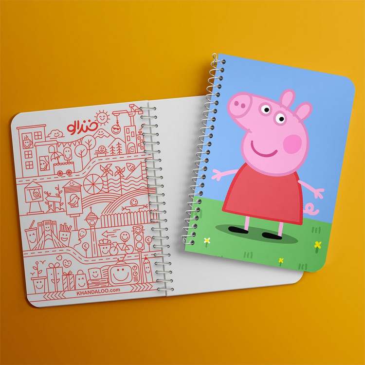 دفتر لیست خرید 50 برگ خندالو طرح پپا انیمیشن پپا پیگ Peppa pig کد 22067