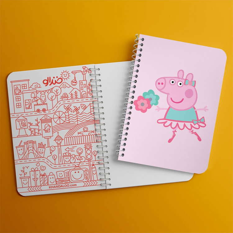 دفتر لیست خرید 50 برگ خندالو طرح پپا انیمیشن پپا پیگ Peppa pig کد 22066