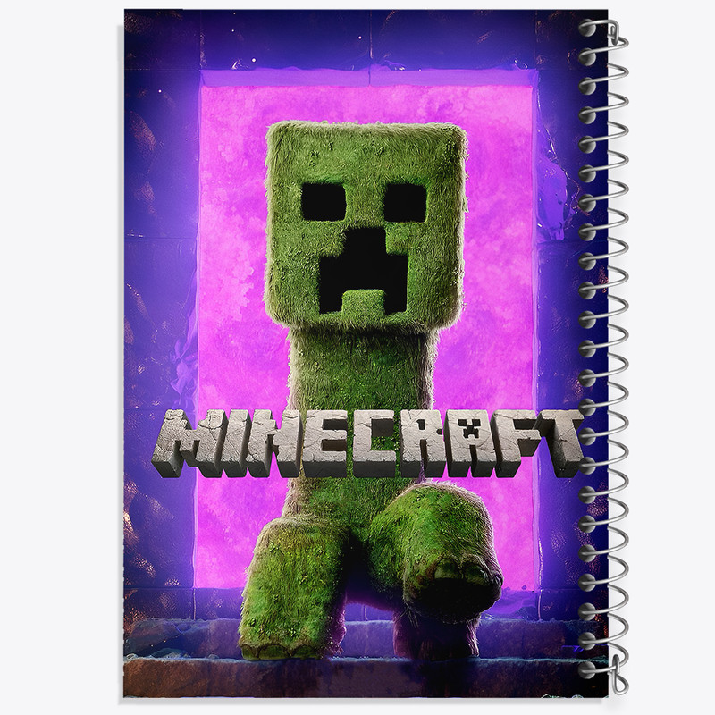 دفتر مشق 50 برگ خندالو طرح ماینکرافت (Minecraft) کد F14069