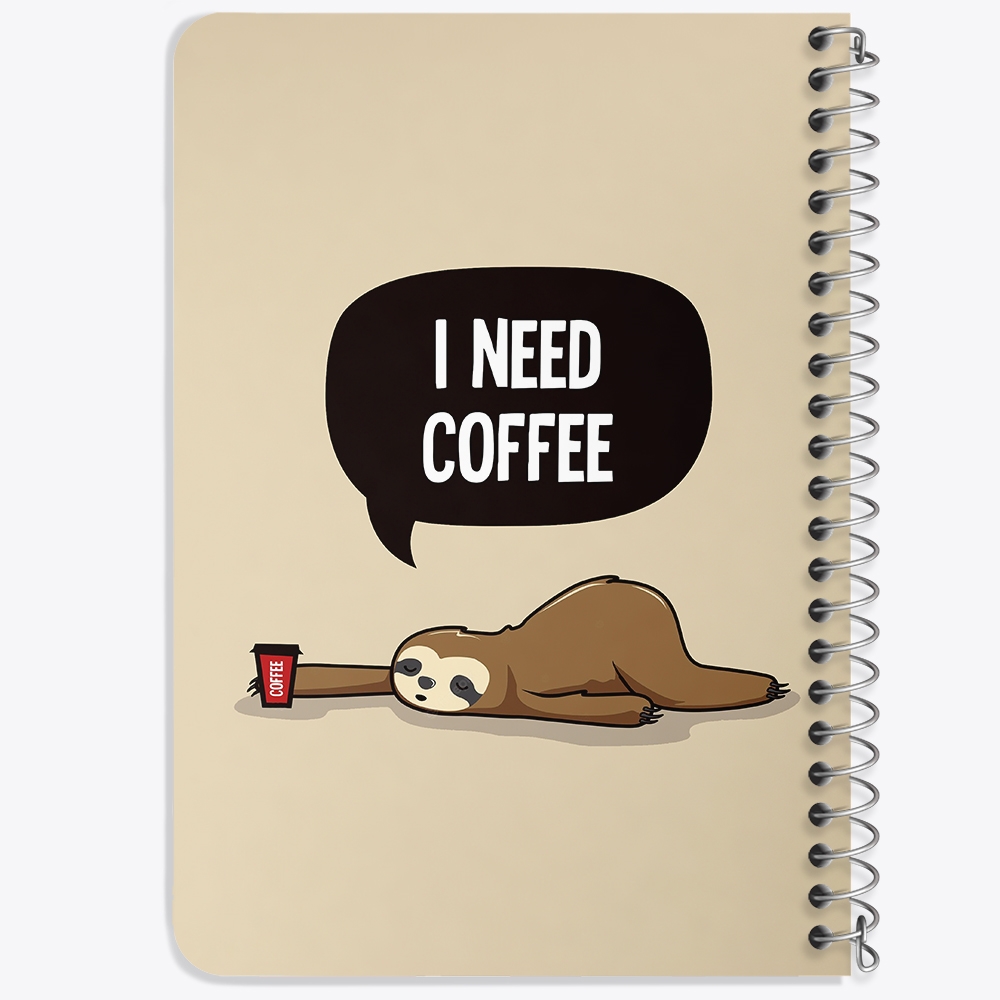 دفتر لیست خرید 50 برگ خندالو طرح قهوه Coffee کد 22010