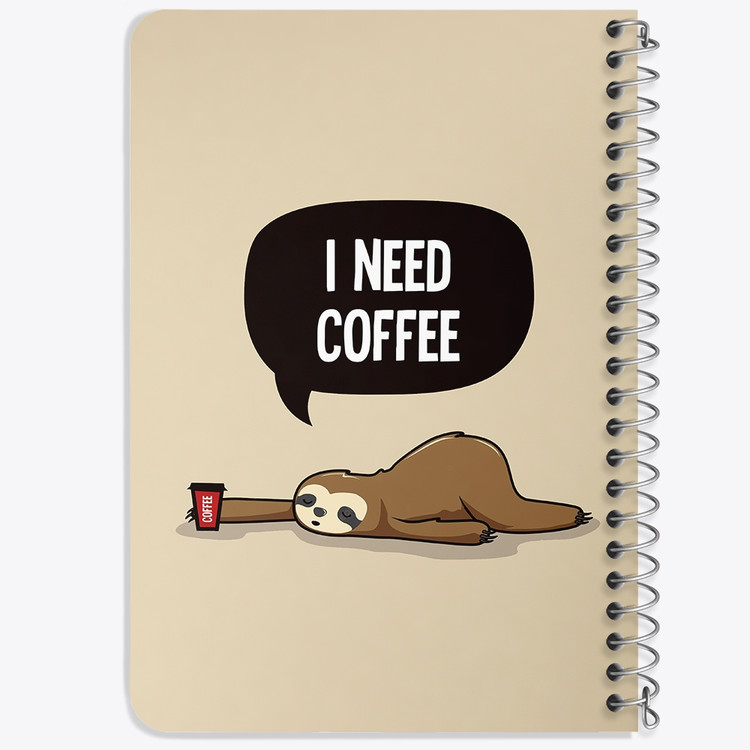 دفتر لیست خرید 50 برگ خندالو طرح قهوه Coffee کد 22010