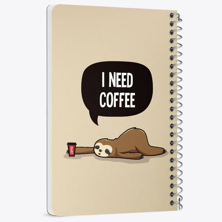 دفتر لیست خرید 50 برگ خندالو طرح قهوه Coffee کد 22010