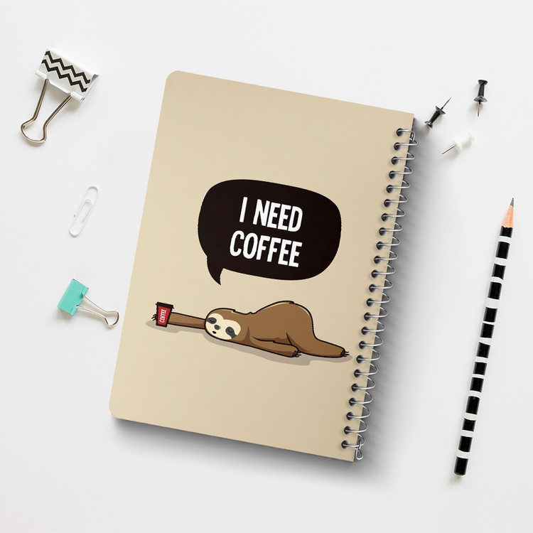 دفتر لیست خرید 50 برگ خندالو طرح قهوه Coffee کد 22010