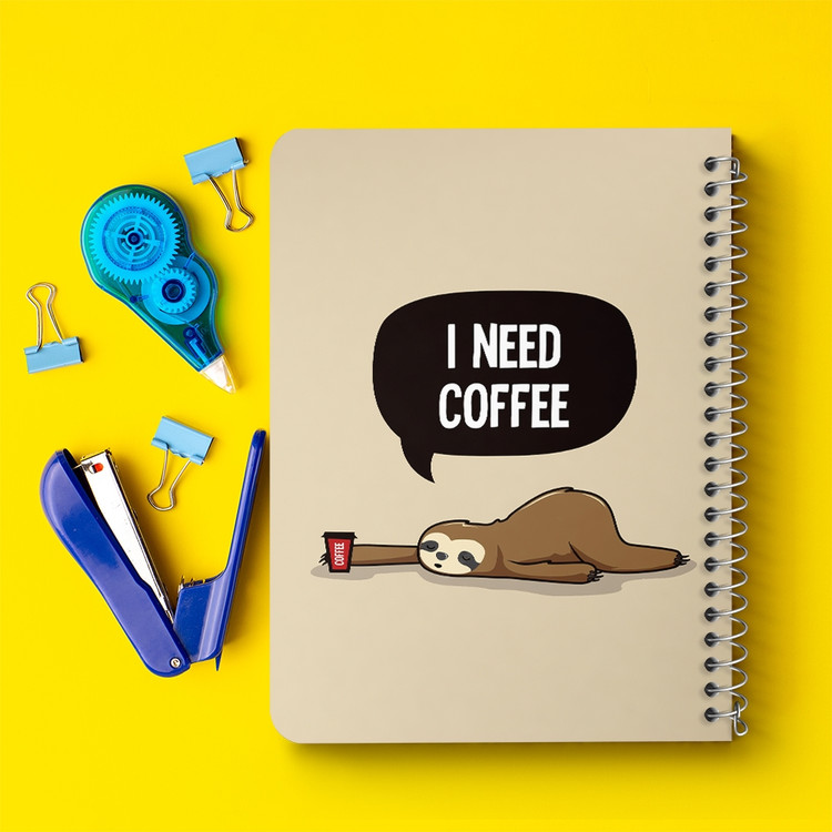 دفتر لیست خرید 50 برگ خندالو طرح قهوه Coffee کد 22010