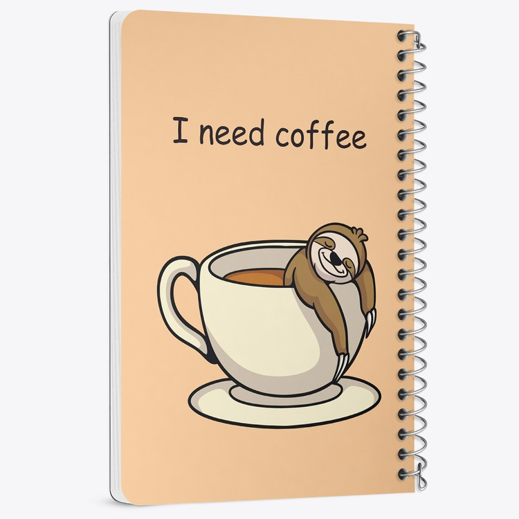 دفتر لیست خرید 50 برگ خندالو طرح قهوه Coffee کد 22009