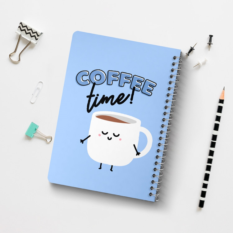 دفتر لیست خرید 50 برگ خندالو طرح قهوه Coffee کد 22007