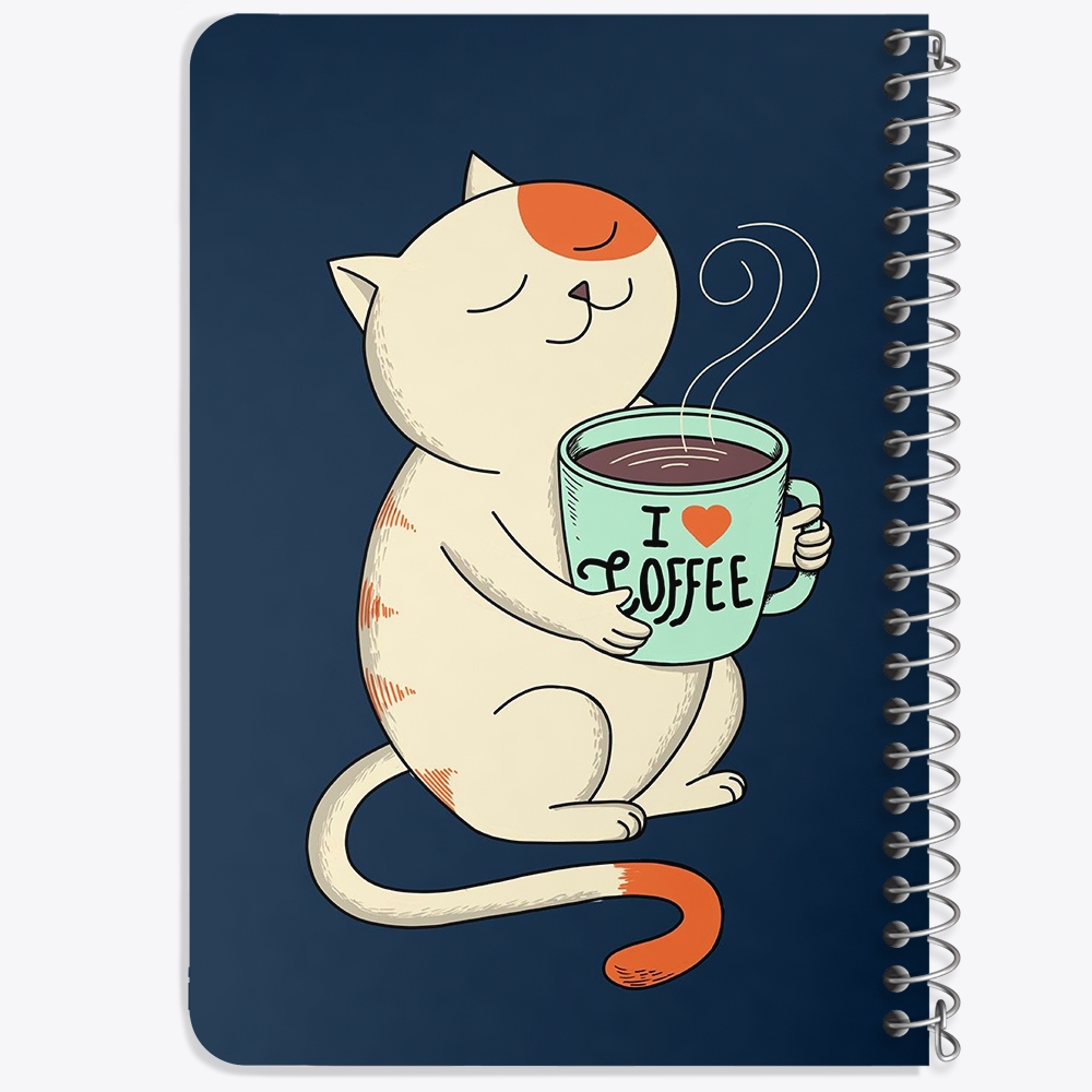 دفتر لیست خرید 50 برگ خندالو طرح قهوه Coffee کد 22005