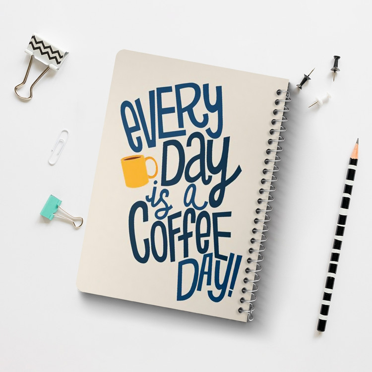دفتر لیست خرید 50 برگ خندالو طرح قهوه Coffee کد 21999