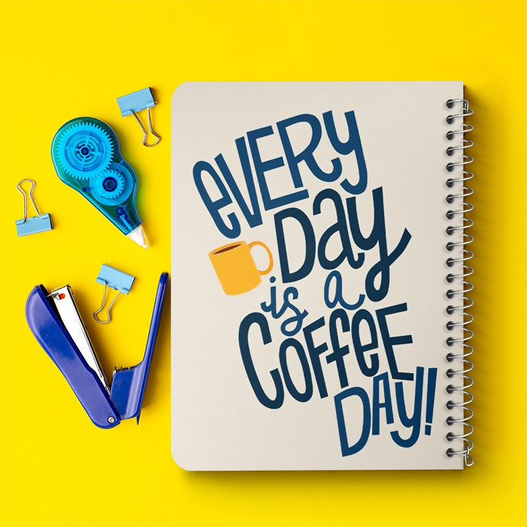 دفتر لیست خرید 50 برگ خندالو طرح قهوه Coffee کد 21999