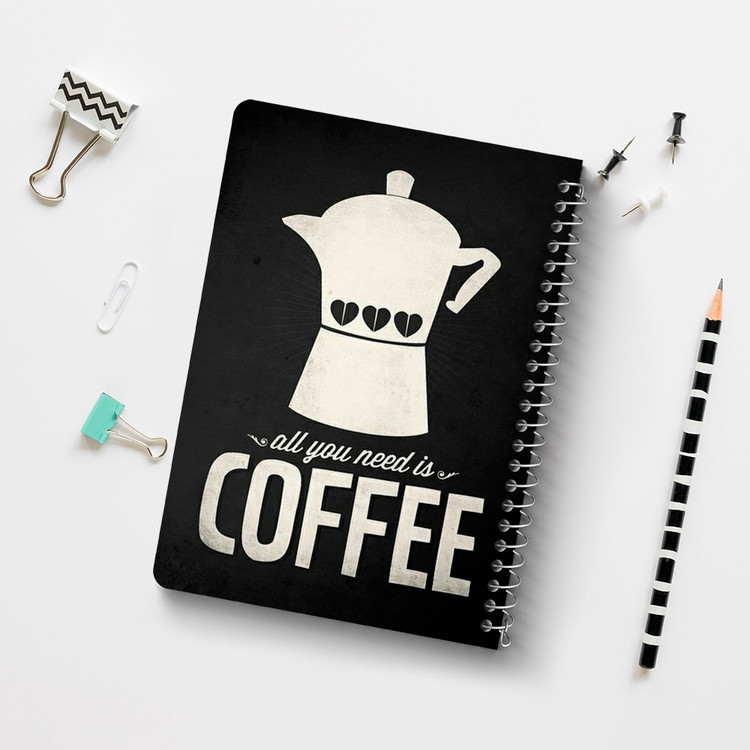 دفتر لیست خرید 50 برگ خندالو طرح قهوه Coffee کد 21992